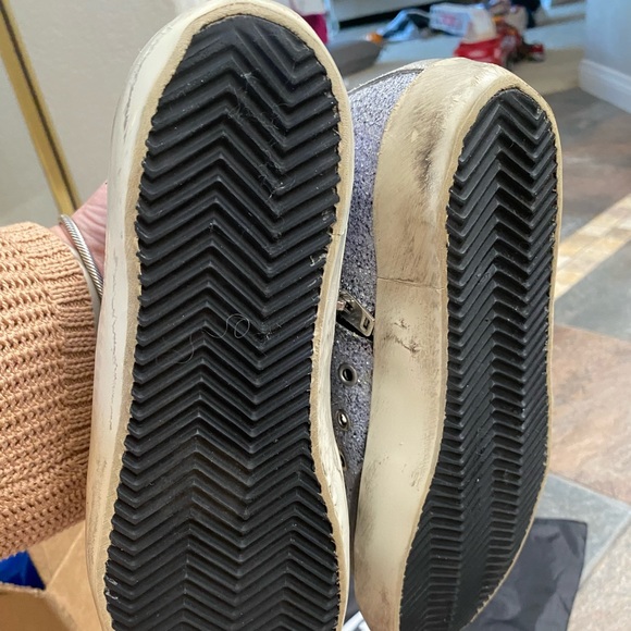 GOLDEN GOOSE GLITTER GREY SILVER FRANCYS EUC 38 - Picture 17 of 17